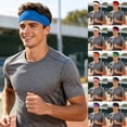 thumbnail image 5 of Sports Headbands for Men, Sweat Absorbent Non Elastic Headband, Quick Dry Workout Running Yoga Gym Head Wrap for Outdoor Work, 5 of 5