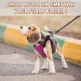 thumbnail image 6 of Dog Harness Step in Dog Vest Harness, Reflective Adjustable Puppy No Pull Harness Breathable Soft for Small and Medium Dogs Cats,Pink/Black, S, 6 of 10