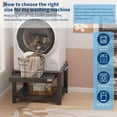 thumbnail image 2 of Qinaqin 29" Laundry Pedestal con Pullout-Shelf Universal Fit Anti-Vibration cm de Anchoashing Machine Soporte Base Almacenamiento 800 lbs Capacity, 2 of 7