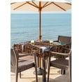 thumbnail image 2 of Outdoor Tablecloth with Umbrella Hole and Zipper, Brown Coffee Farmhouse Square Table Cloth 60x60 Inch Waterproof Tablecloth, Coffee Cup Bean Sugar Retro Picnic Table Cover for Patio Camping, 2 of 7