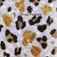 thumbnail image 6 of Case Compatiable with iPhone 13 Pro Max 6.7 inch, Gold Glitter Bling Leopard Print Cheetah Design Translucent Clear Soft TPU Silicone Slim Protective Phone Case Cover for Women Girls White, 6 of 17