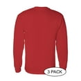 thumbnail image 3 of GILDAN G540 ADULT HEAVY COTTON 5.3 OZ. LONG-SLEEVE T-SHIRT, Red, L, Pack Of 3, Mens Workout Shirts, 3 of 3