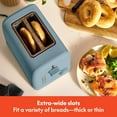 thumbnail image 3 of Bella tostador de 2 rebanadas, control de sombra de 6 ajustes con botones de recalentamiento, cancelación, bagel y descongelación, bandeja de migas extraíble, antiatascos y apagado automático, guías, 3 of 5