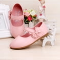 thumbnail image 5 of GiLiling Flats for Girls, Mary Jane Dress Shoes, Closed-Toe Ballet Flats with Scalloped Bow, Flat Heel for School Formal Occasions (Pink, 5-5.5 Years), 5 of 6