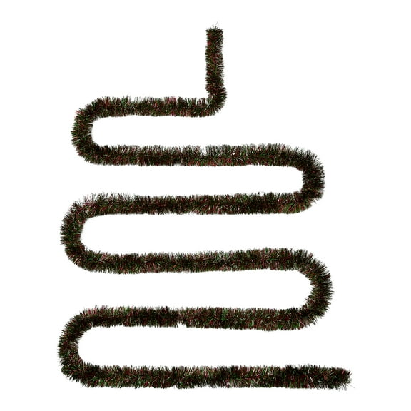 Tinsel Christmas Garland, Red and Green, 15', by Holiday Time