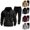 Black, variant on Mens Tracksuit Set 2 Piece Quarter Zip Multi Pocket Zipper Personalized Sweatpants Casual Sweatsuits Hoodie