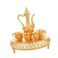 thumbnail image 3 of deevoka Turkish Coffee Pot Set Decanter and Glasses for Birthday Kitchen and Party gold, 3 of 9