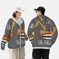 thumbnail image 6 of Sigee I Like Big Digger Print UPF50+ Men's Sun Protection Hoodie Shirt SPF UV Shirt Long Sleeve Fishing Outdoor Lightweight, S-3XL, 6 of 9