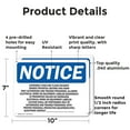 thumbnail image 2 of (2 Pack) Extremely High Arc Flash Incident Energy OSHA Notice Sign 10 Inch X 7 Inch Indoor / Outdoor Rust-Free Aluminum Metal Signs for Workplace, Workshop, and Construction Site, Made, 2 of 8