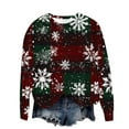thumbnail image 6 of Ltctricy Plus Size Christmas Sweatshirts for Women Winter Fashion Cute Crewneck Pullover Top Casual Vacation Shirts, 6 of 6
