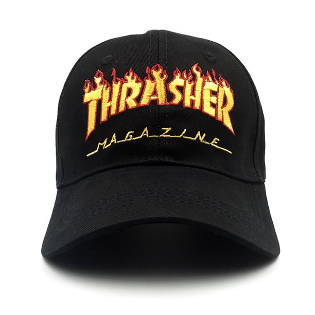 Gorra de béisbol con bordado en forma de llama para hombre Snapback, algodón