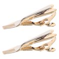 thumbnail image 1 of LIFKOME 2Pcs Tie Clips Business Copper Material for Strong Grip for Mens Suit Accessory, 1 of 8