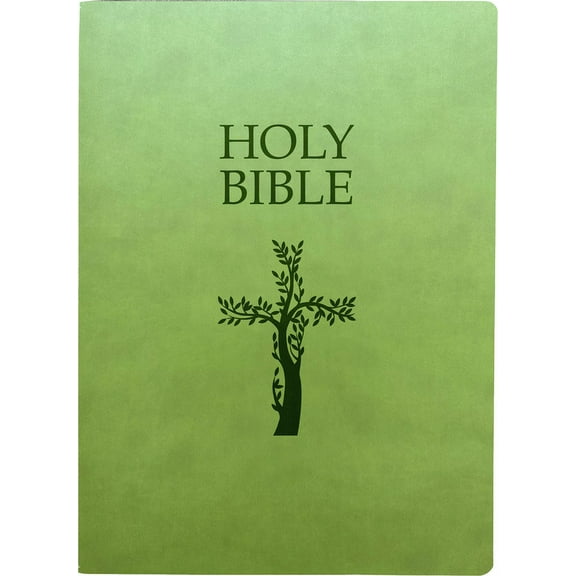 King James Version Easy Read Bible Kjver Holy Bible, Cross Design, Large Print, Olive Ultrasoft: (King James Version Easy Read, Red Letter, Green), (Hardcover)