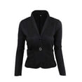 thumbnail image 2 of kurtrusly Women Cardigan Short Suits Slim Coat?Two Button Long Sleeve Office Lapel Suits Small Blazer, 2 of 4