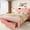 Pink, variant on Virans Twin Size Bed Frame, Velvet Upholstered Platform Bed with LED Lights, Storage Drawers, Charging Station, No Box Spring Needed, Beige