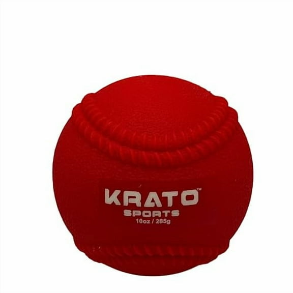 KRATO Hitting Power Balls | Ball with Seams for Plyo Training | 10 oz Weighted Baseballs | 6 PCs