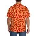 thumbnail image 5 of Fotbe A Big Hot Dog print Short Sleeve Button Down Shirts for Men Casual Summer Beach Wrinkle Free Shirt-Medium, 5 of 7