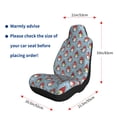 thumbnail image 5 of Yiaed Snowflake Christmas gnome Print Car Seat Covers,Universal Auto Seats Protector Fits for Car,SUV Sedan,Truck,Automotive Seat Covers & Accessories-2 PCS, 5 of 9