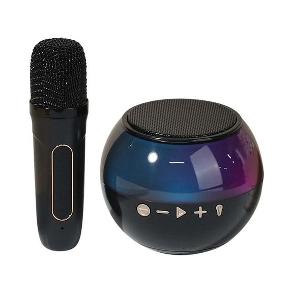 karymi Multi Color Subwoofer Wireless Bluetooth Speaker Transparent Outdoor Portable Microphone Sound K Song up to 90% off up to 70% off