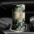 thumbnail image 3 of 20oz Pioneer Flower Skinny Tumblers Stainless Steel Tumbler with Lid and Straw,Vacuum Insulated Double Wall Travel Tumbler Cups with Cleaning Brush for Coffee,Tea, 3 of 6