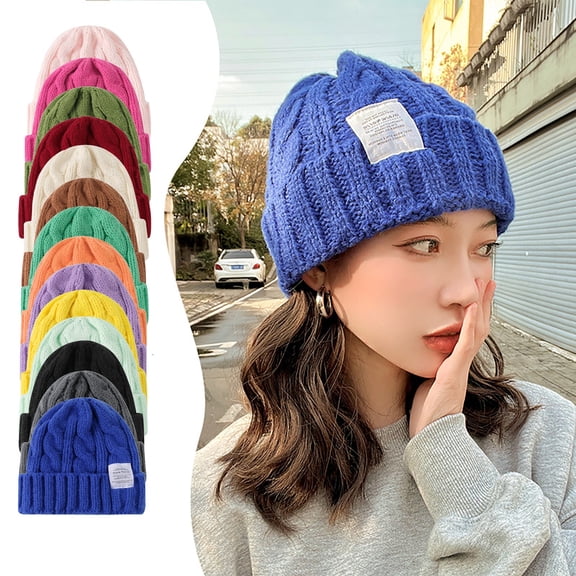 Only Moment Womens Winter Beanie Hat JN knit Cable Knit Winter Beanie Hats for Women Thick Cold Weather - Beanies Women One Size
