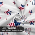 thumbnail image 4 of 4th of July Tablecloth Round 60 Inch Patriotic American Flag Firework Tablecloth Washable Table Cover Reusable Memorial Day Tablecloth for Home Party Picnic, 4 of 6
