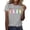 Light Gray, variant on Cute Rabbit Graphic T Shirts Women's Casual Round Neck Short Sleeve Tee Top Soft Comfortable Daily Wear Happy Easter Stylish Celebration Blouse for Ladies Light Gray S