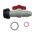 thumbnail image 1 of Kit de grifo para barril de , rosca de 2", herrajes para tambor, mamparo de PVC con junta, repuestos para grifo de tanque de agua, para, 1 of 7