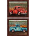 thumbnail image 1 of Great Art Now Truck Harvest by Elizabeth Medley, 2 Piece Framed Art Set Each 11.25"W x 9.25"H, 1 of 3
