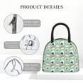 thumbnail image 4 of Yiaed Kawaii Sushi Print Lunch Bag Adult Insulated Lunch Box, Leakproof Cooler Food Lunch Containers Reusable High Capacity Lunch Tote Bags-One Size, 4 of 6