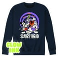 thumbnail image 2 of Disney - Scares Ahead Glow - Men's Crew Fleece Sweatshirt, 2 of 5