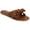 Cognac, variant on Womens Prylin Slip On Bow Flat Sandals