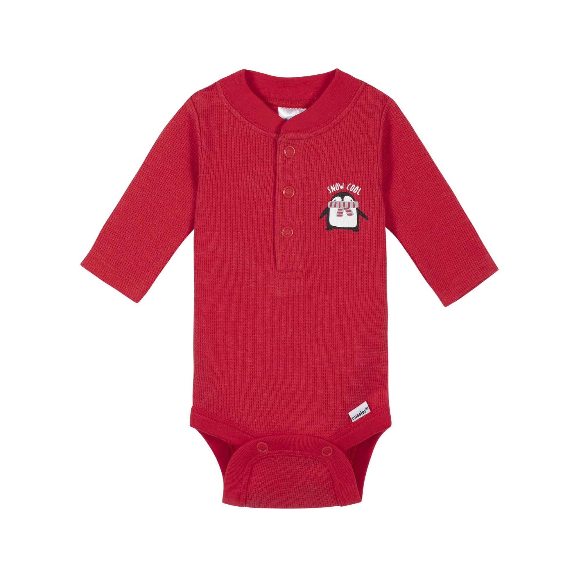 baby boy thermal onesie
