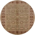 thumbnail image 1 of Ahgly Company Machine Washable Indoor Round Industrial Modern Light Brown Area Rugs, 6' Round, 1 of 1