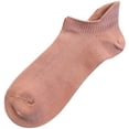 thumbnail image 6 of SERISIMPLE Women Thin Bamboo Ankle Sock Low Cut No Show Running Arch Support Socks 5 Pairs (Assorted2, Medium), 6 of 7