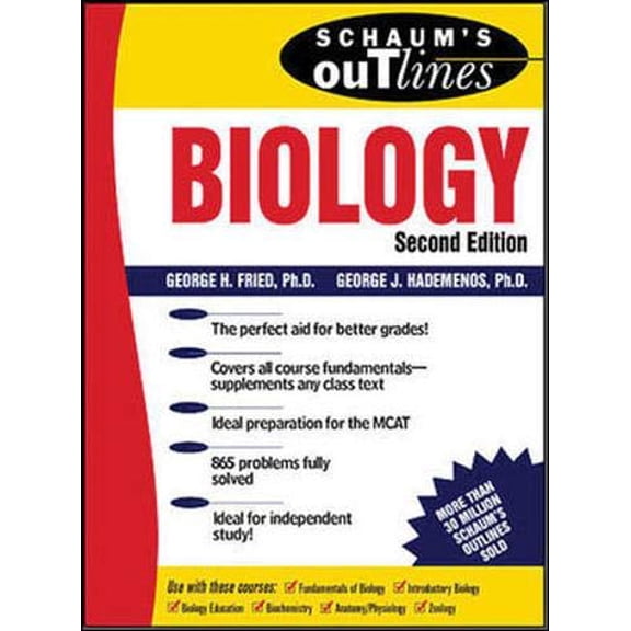 Pre-Owned Schaum's Outline of Biology (Paperback) 0070224056 9780070224056