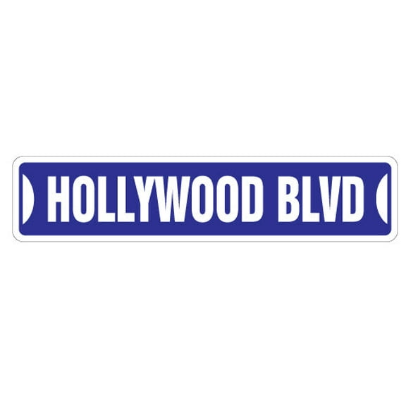 SignMission SS-Holloywood 4 x 18 in. Hollywood Boulevard Street Sign