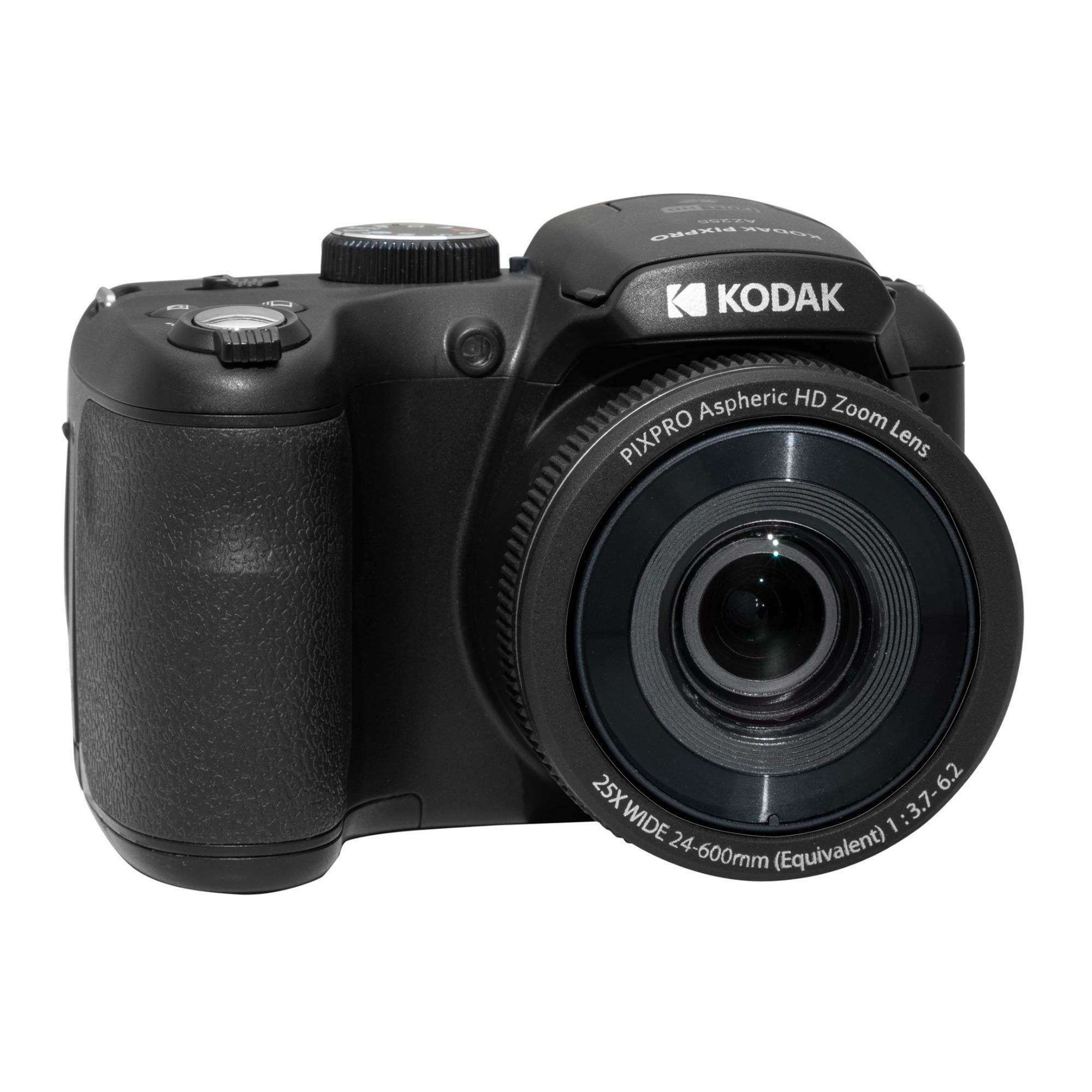 Kodak PIXPRO AZ255 Point Shoot Camera, 16MP, 25x Zoom, Black with