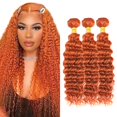thumbnail image 1 of Hair Bundles Ladrxadr Ginger Deep Wave, 60 cm, naranja, 350 ml, 1 of 6