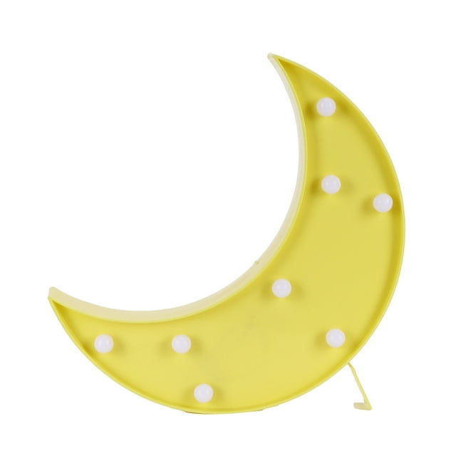 Distintiva luz nocturna con forma de luna, hermosa lámpara decorativa LED para decoración de fiesta en casa
