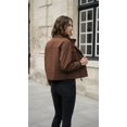 thumbnail image 6 of NAYTOAO Womens Zip Up Stand Collar Jacket Multi Pocket Drawstring Hem Outerwear, 6 of 9