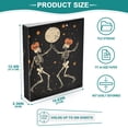 thumbnail image 3 of FORMRS 3 Ring Binder 1.5 inch with Pockets Set of 2 Clip Board 200 Sheets Capacity, Black Halloween Dancing, 3 of 8