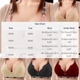 thumbnail image 3 of EaskTriop Wireless Bras for Women - Seamless Ribbed Push Up Bralette No Underwire Supportive Everyday Comfort T-Shirt Bra Letter Print, 3 of 6