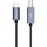 Tera Grand USB 2.0 USB-C to USB-B MIDI and Printer Cable - 10 ft. Black