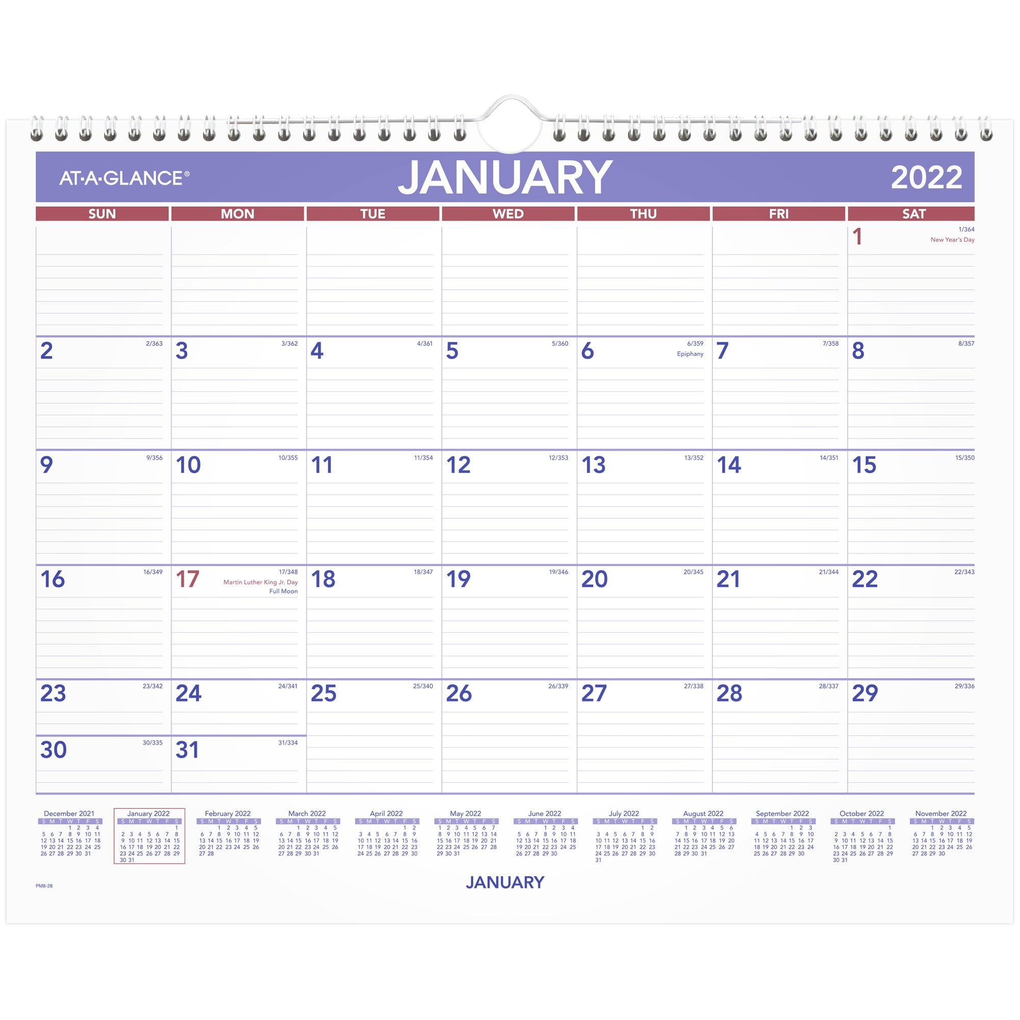 AT-A-GLANCE 2022 Monthly Wall Calendar Medium 15 x 12 - Wall Calendars