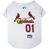 Pets First MLB St. Louis Cardinals Mesh Jersey for Dogs and Cats - Licensed Soft Poly-Cotton Sports Jersey - Extra Small