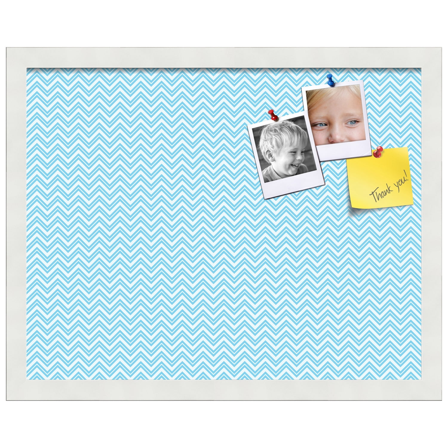 PinPix ArtToFrames 17x13 Custom Cork Bulletin Board    Poster Board Has a Fabric Style Canvas Finish, Framed in Satin White Frame (PinPix-247)
