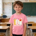 thumbnail image 2 of Riecok 100 Days of School Shirt Kids Girls Crewneck Celebration Tees Funny Colorful Printed Short Sleeve Tops, 2 of 8