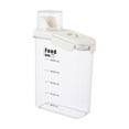 thumbnail image 1 of Contenedor de almacenamiento de arroz Carril de grano transparente 2800ml Dispensador de alimentos hermético Multipropósito para hornear Cereal de, 1 of 8