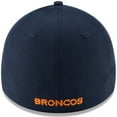 thumbnail image 4 of Men's New Era Navy Denver Broncos 39THIRTY Flex Team Classic Hat, 4 of 4